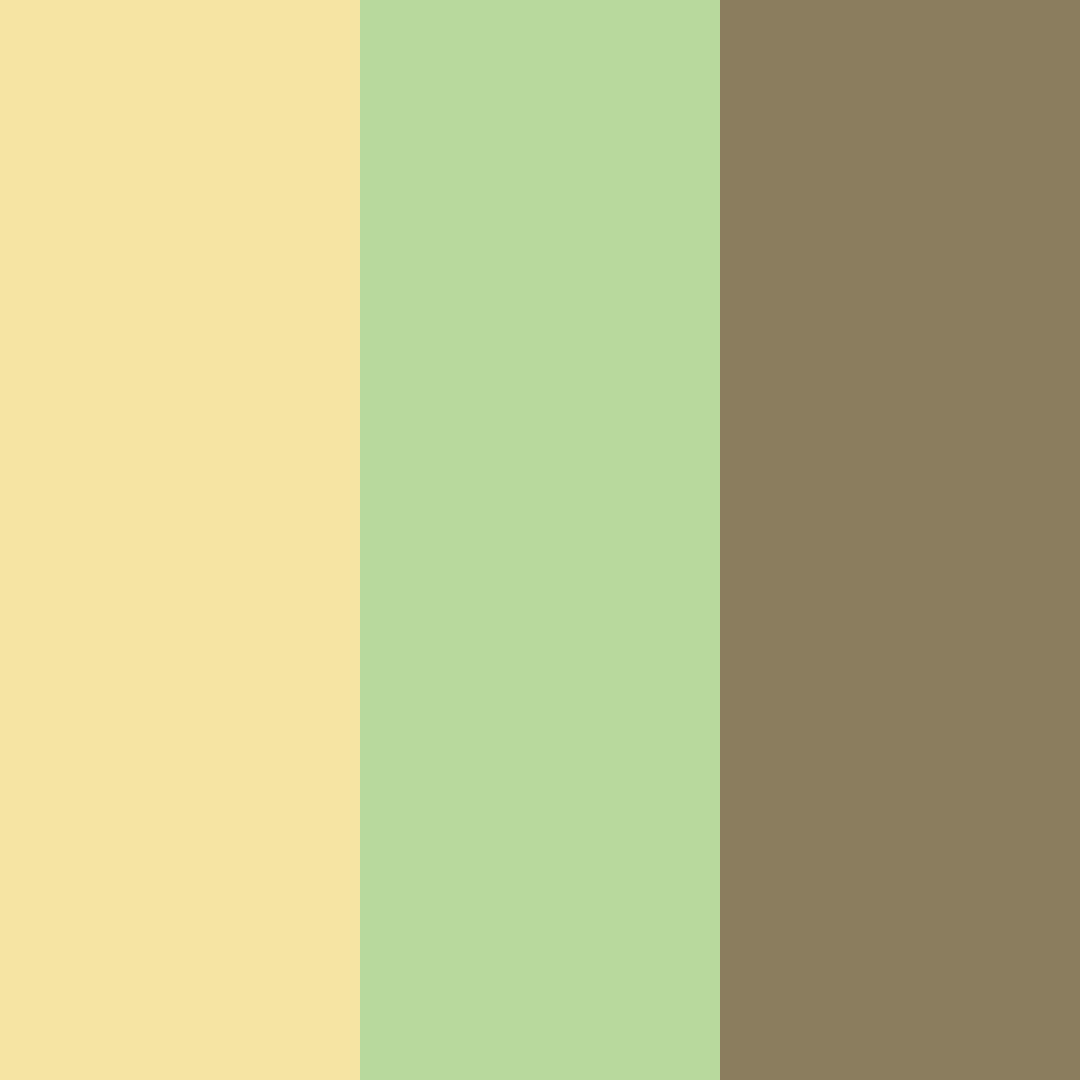 Download warm gold and soft green color palette PNG image (square)