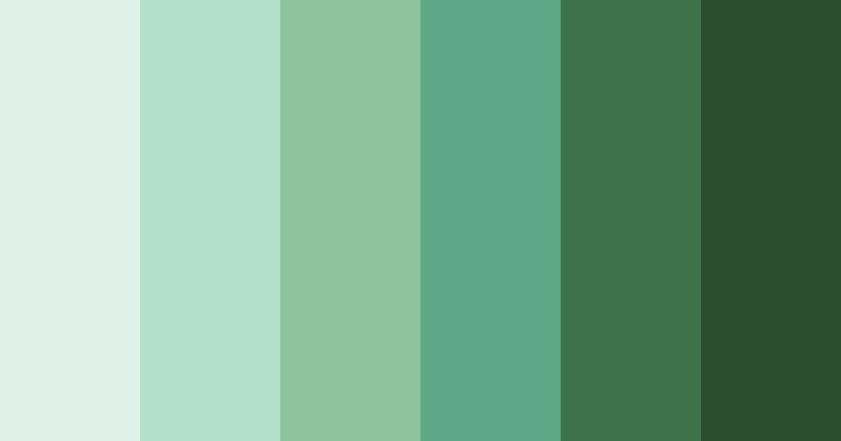 Download verdant harmony color palette PNG image (landscape)