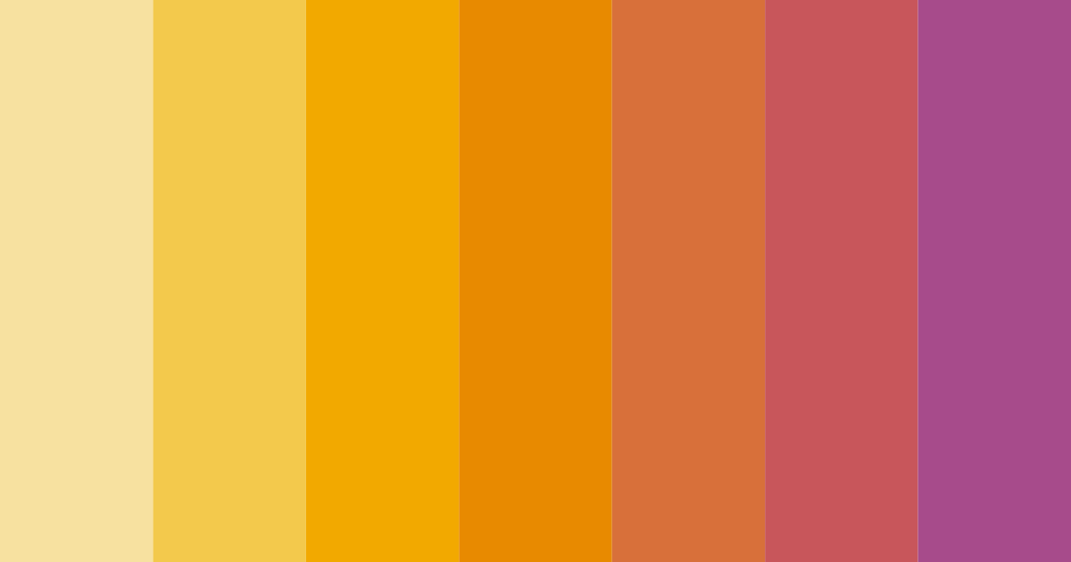 Download warm sunset color palette PNG image (landscape)