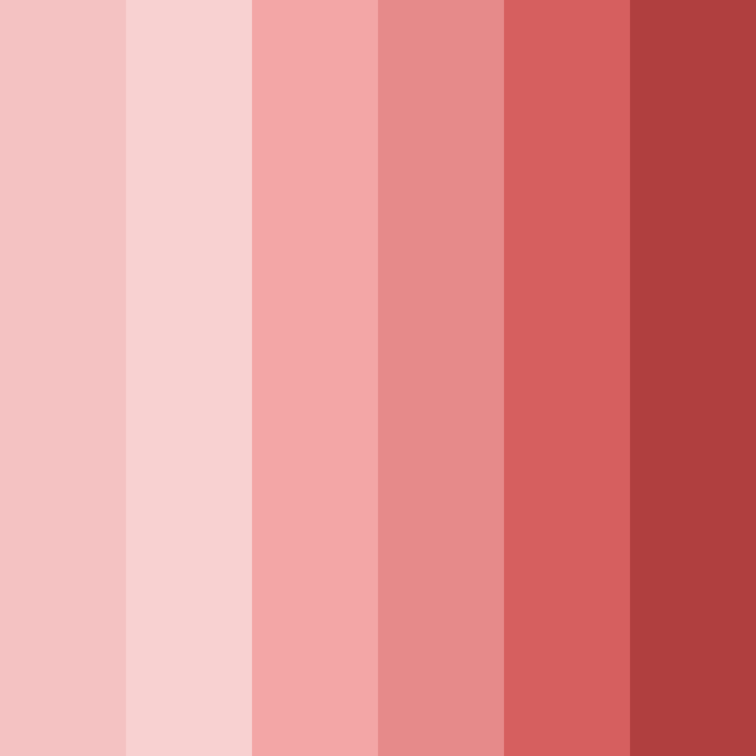 Download shades of red color palette PNG image (square)
