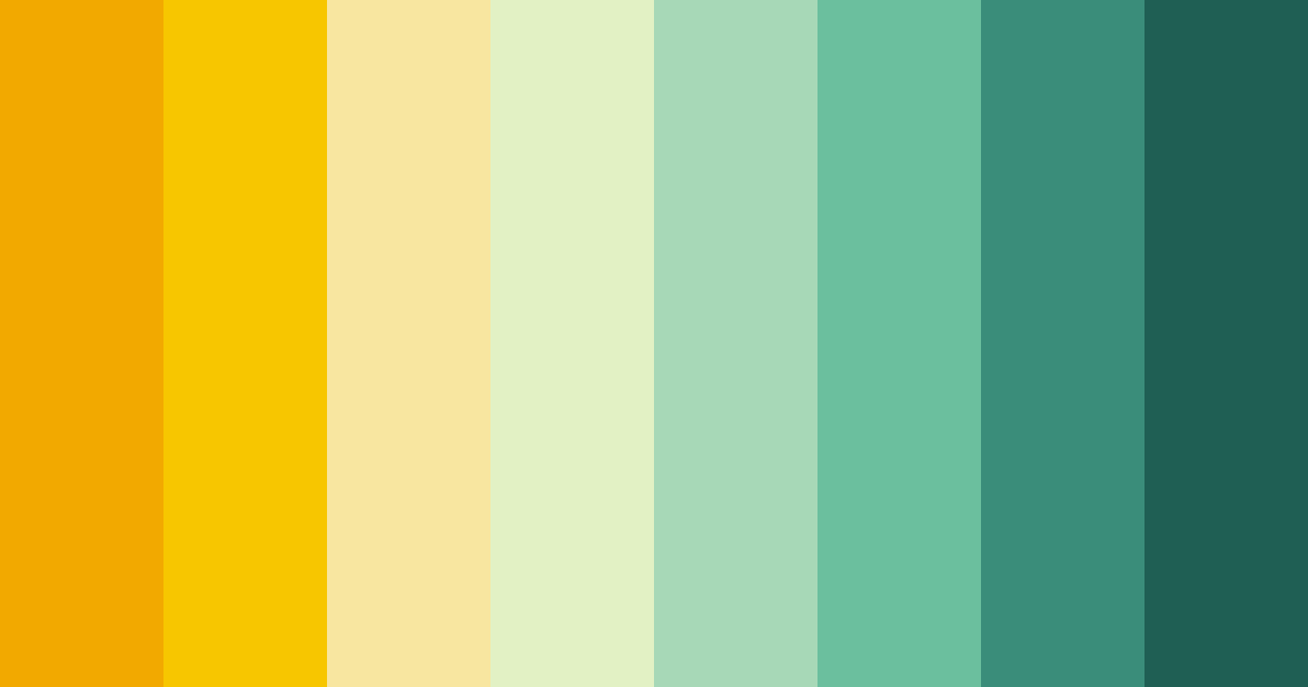 Download shades of yellow green color palette PNG image (landscape)