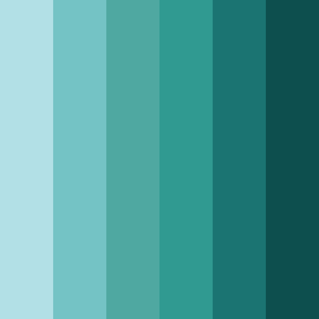Download oceanic serenity color palette PNG image (square)