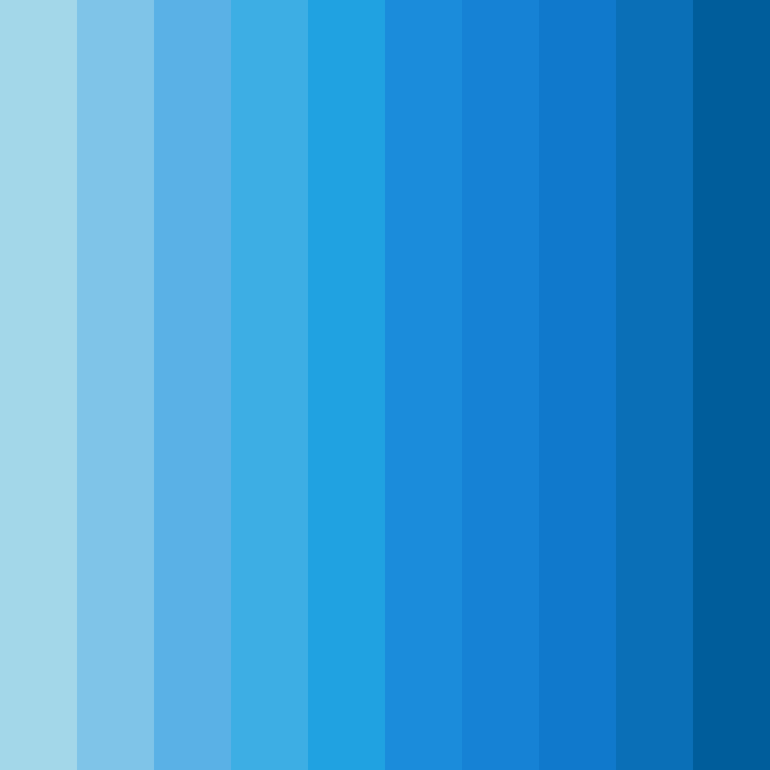 Download sky blue color palette PNG image (square)