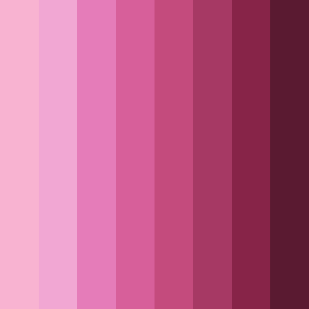 Download barbie pink delight color palette PNG image (square)