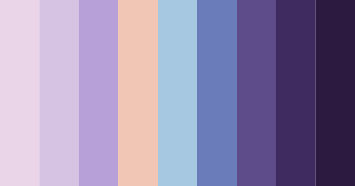 Download purple sunset color palette PNG image (landscape)