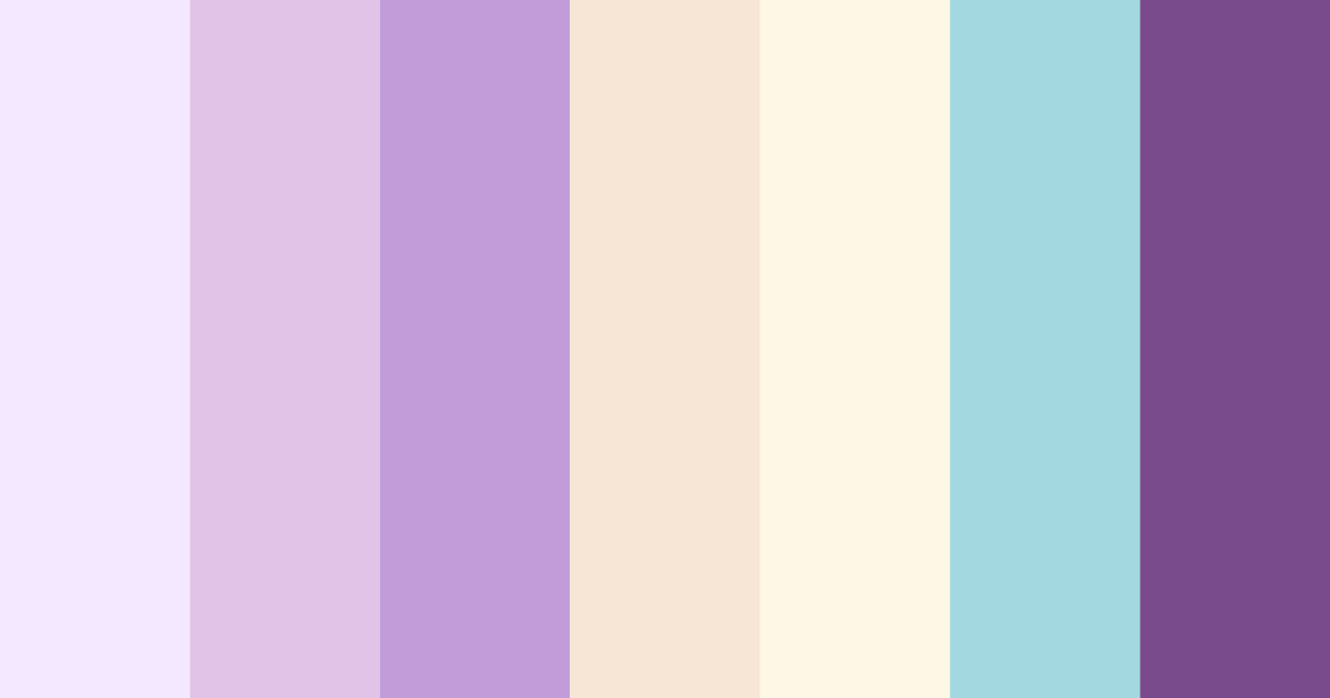 Download purple dreams color palette PNG image (landscape)