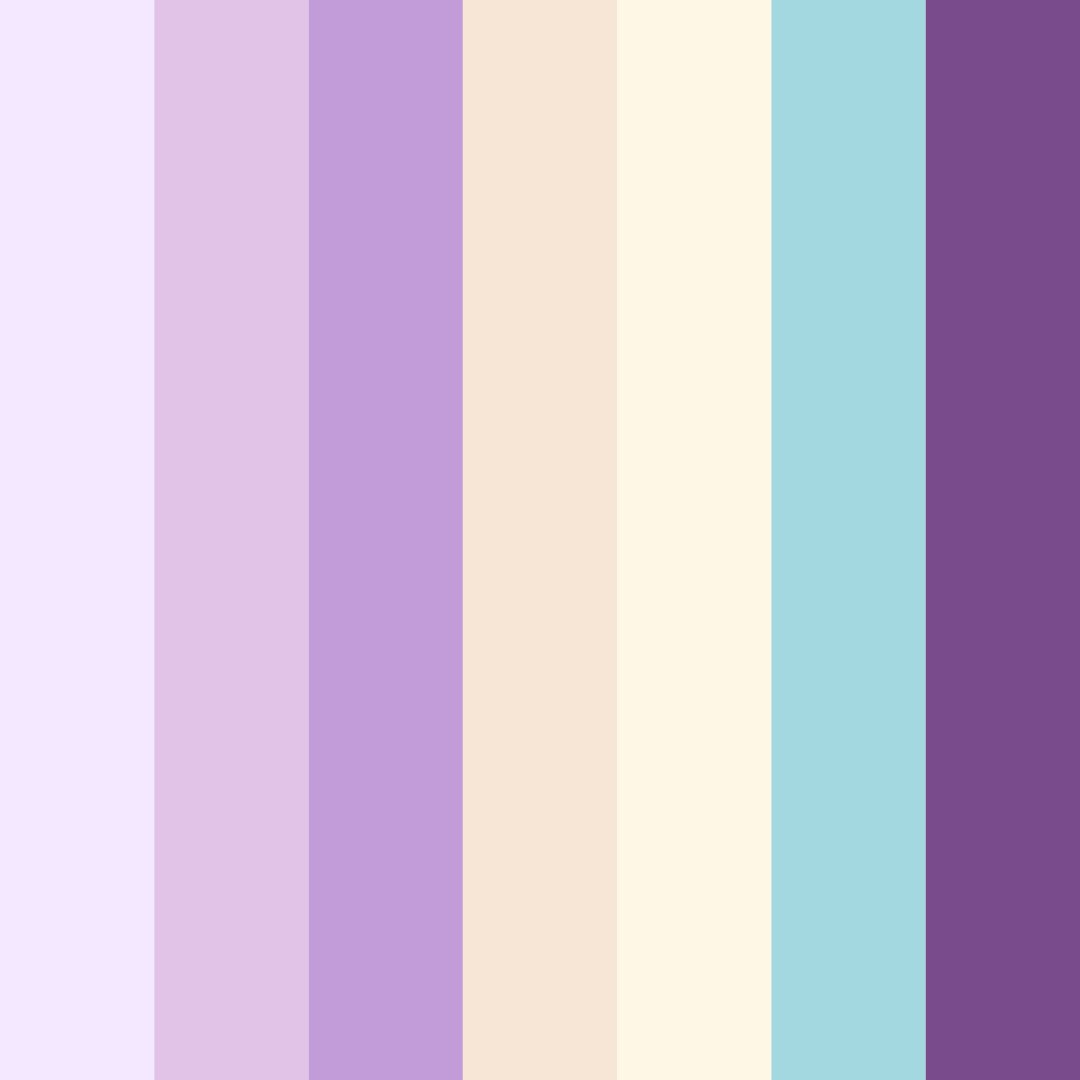 Download purple dreams color palette PNG image (square)