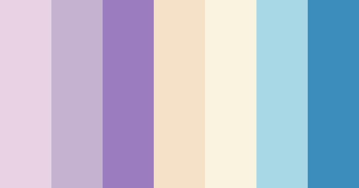 Download whimsical twilight color palette PNG image (landscape)