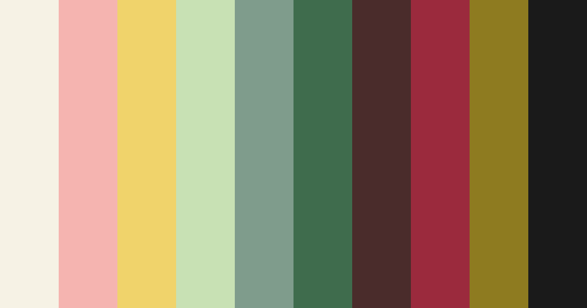 Download crimson noir color palette PNG image (landscape)