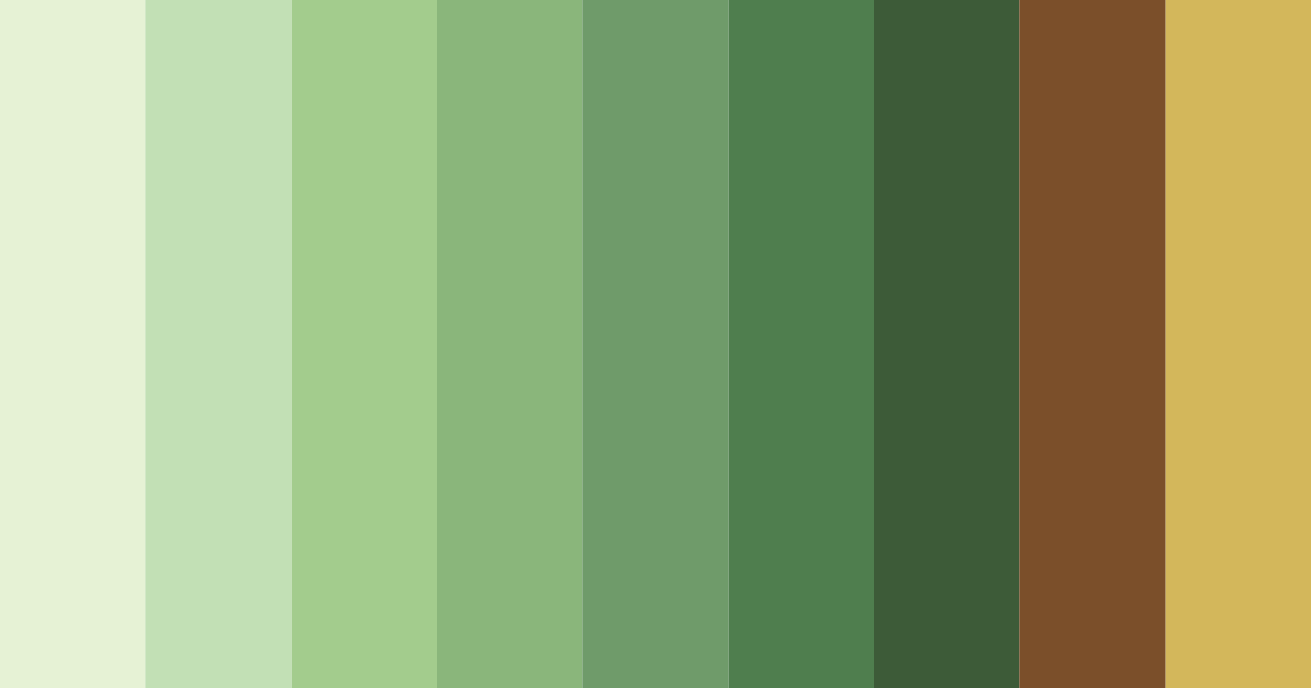 Download verdant harvest color palette PNG image (landscape)