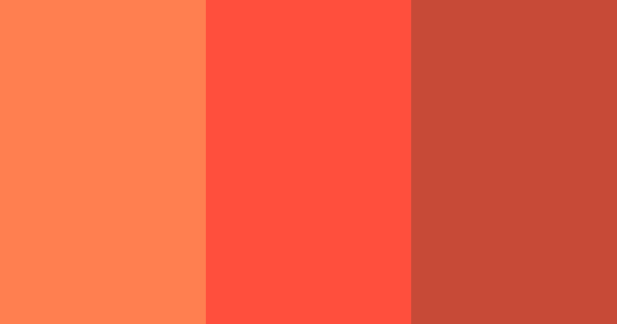 Download coral sunset color palette PNG image (landscape)