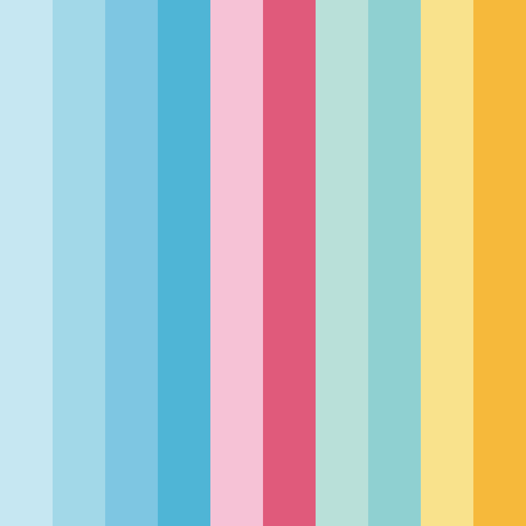 Download blue raspberry dream color palette PNG image (square)