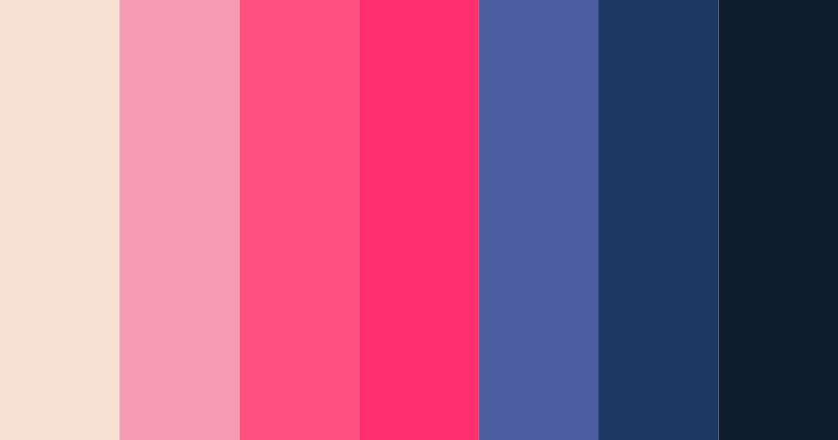 Download neon nautical dream color palette PNG image (landscape)