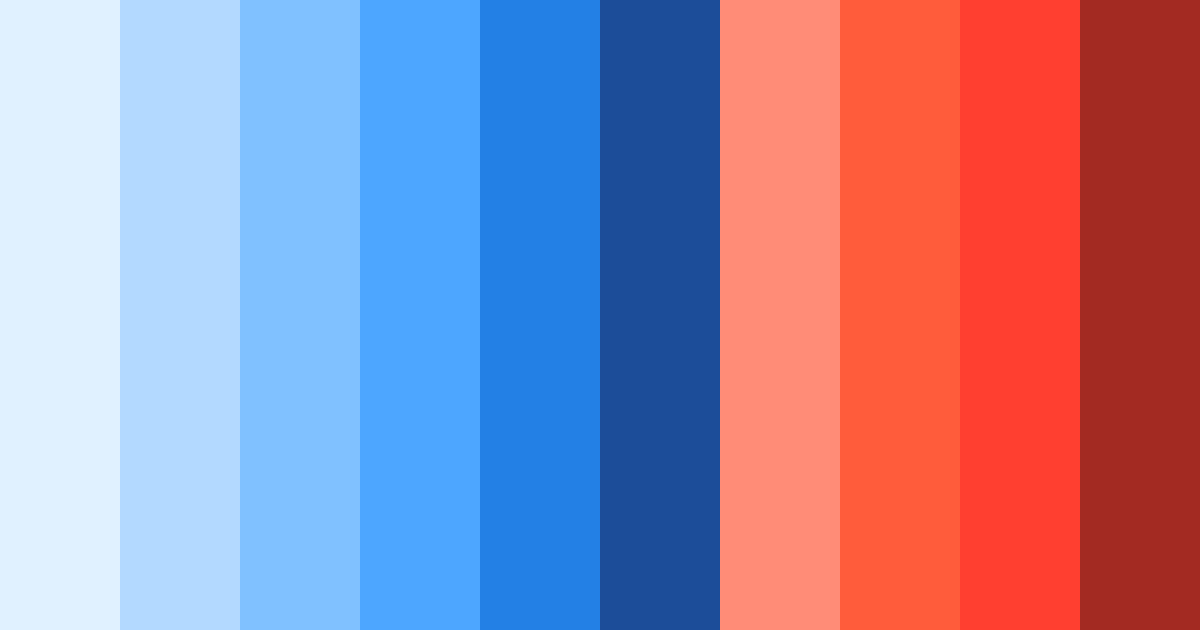Download navy and tomato red color palette PNG image (landscape)