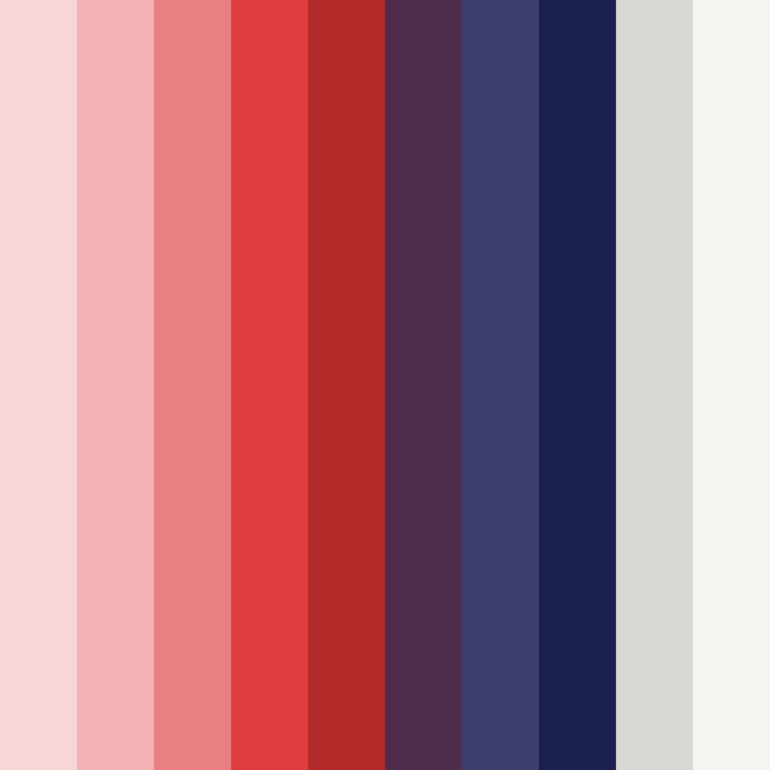 Download red navy dreams color palette PNG image (square)