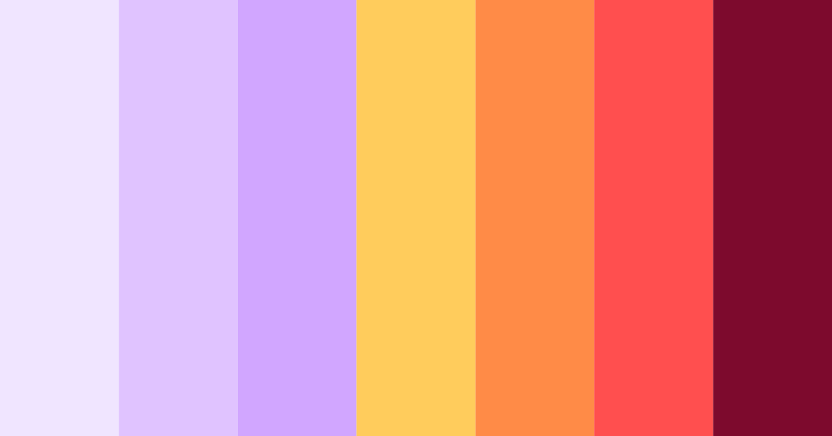 Download dreamscape carnival color palette PNG image (landscape)