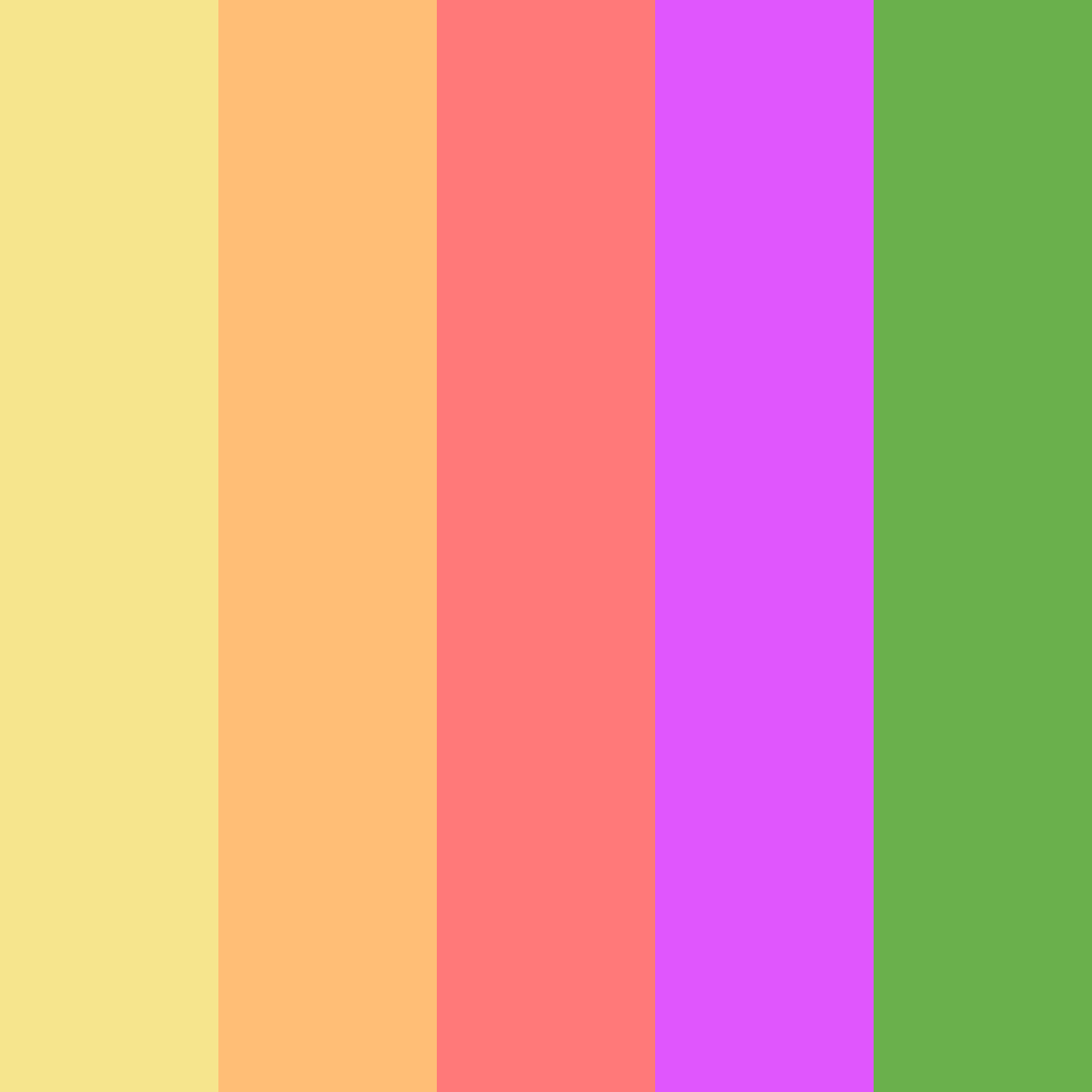Download sunset serenade color palette PNG image (square)