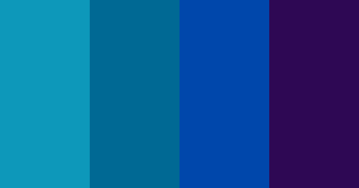 Download deep ocean blues color palette PNG image (landscape)