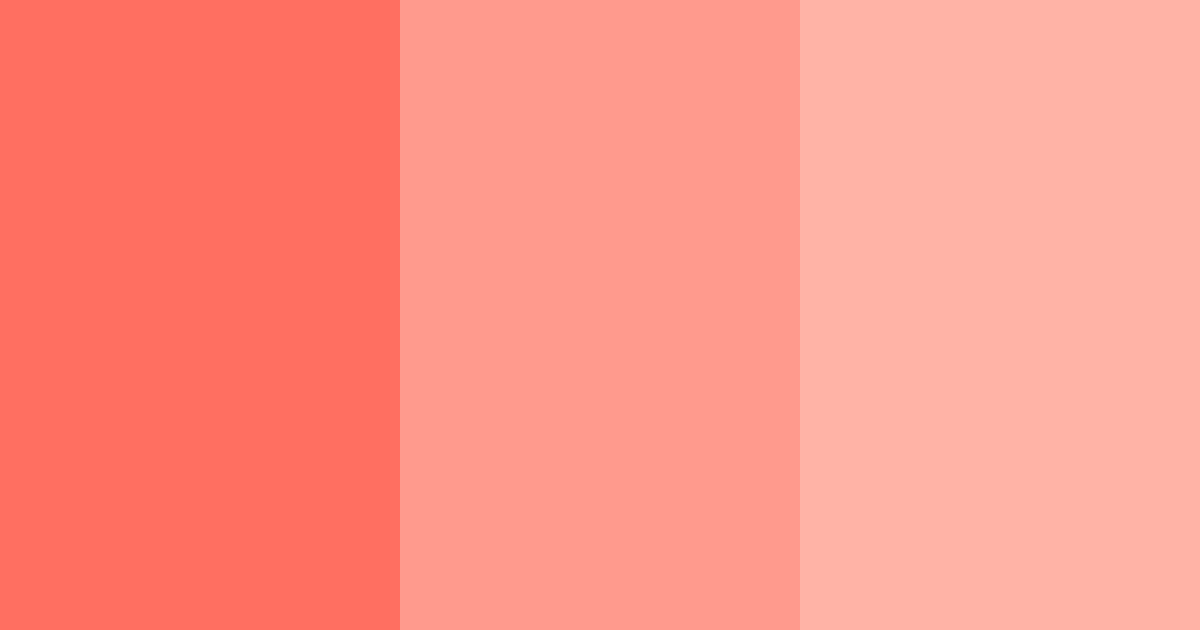 Download coral pink shades color palette PNG image (landscape)