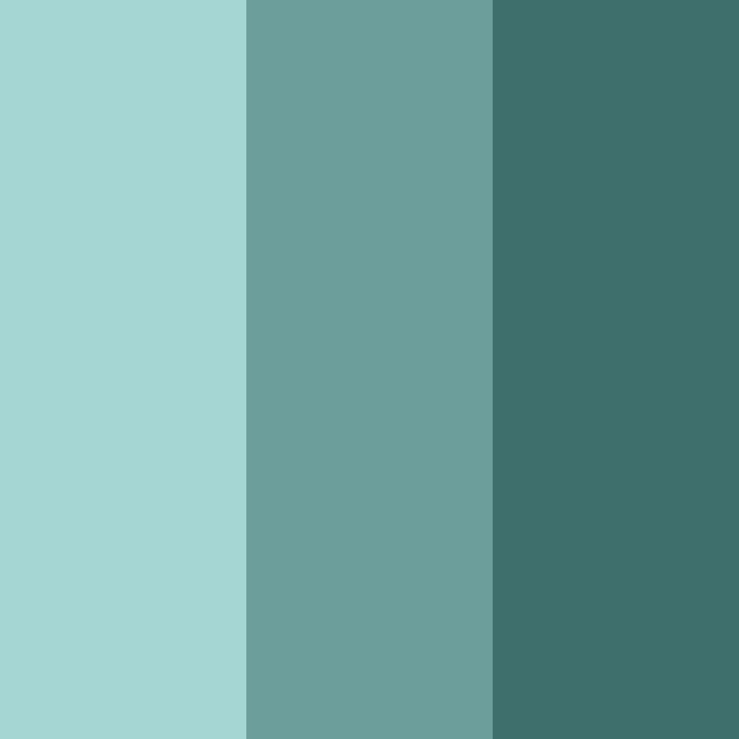 Download teal tides color palette PNG image (square)