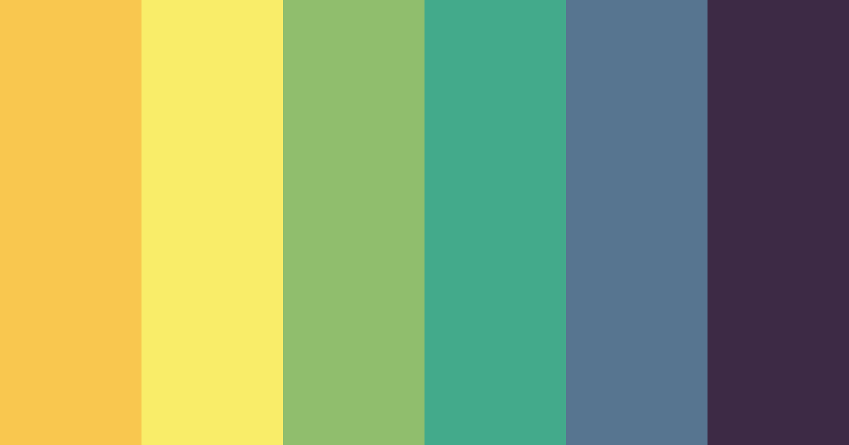Download shades of yellow green color palette PNG image (landscape)