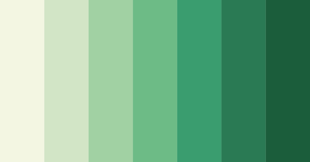 Download green vitality color palette PNG image (landscape)