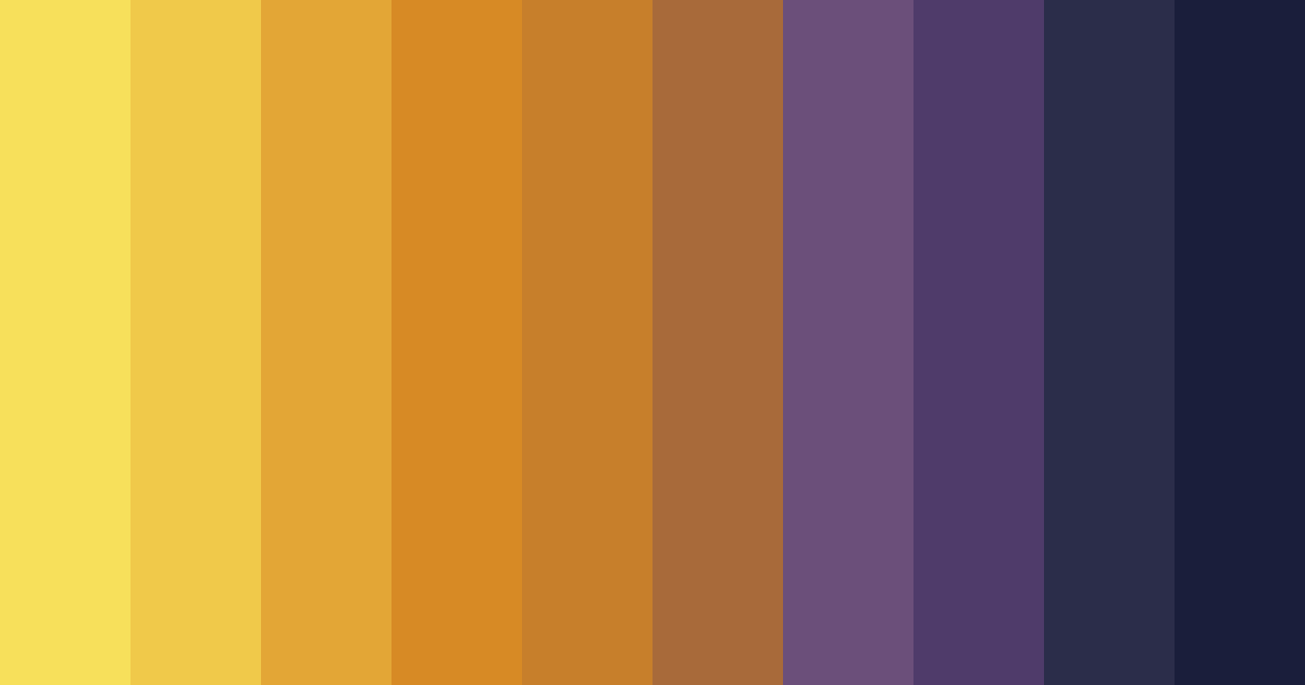 Download sunset over indigo color palette PNG image (landscape)