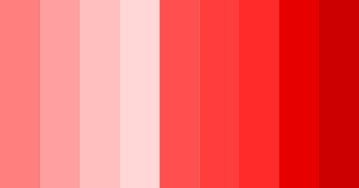 Download dark coral shades color palette PNG image (landscape)