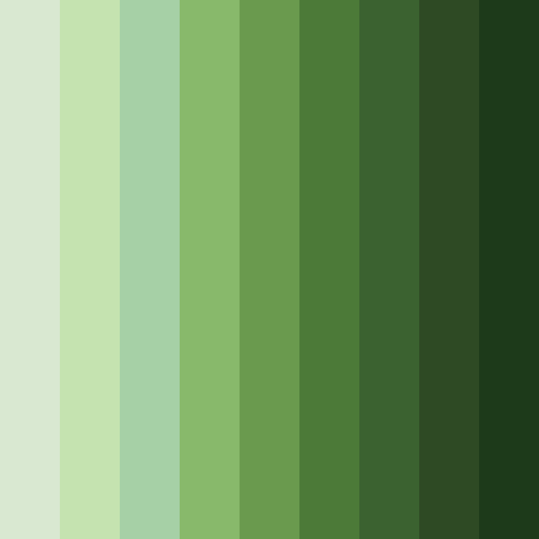 Download green winter color palette PNG image (square)