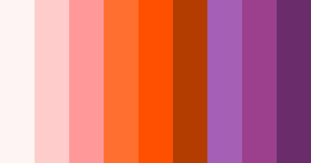 Download sunset blossom color palette PNG image (landscape)
