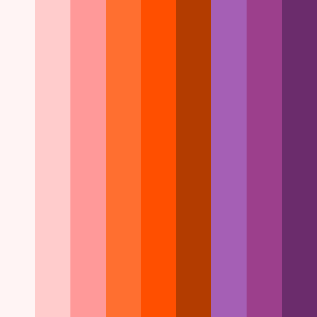 Download sunset blossom color palette PNG image (square)