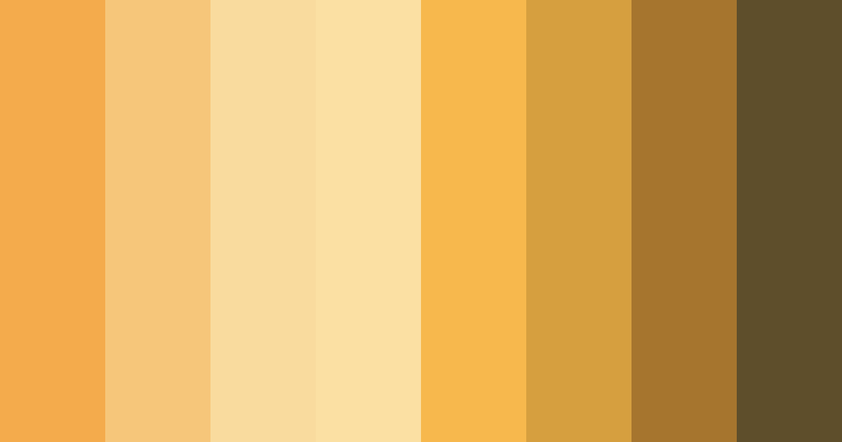 Download warm yellow color palette PNG image (landscape)