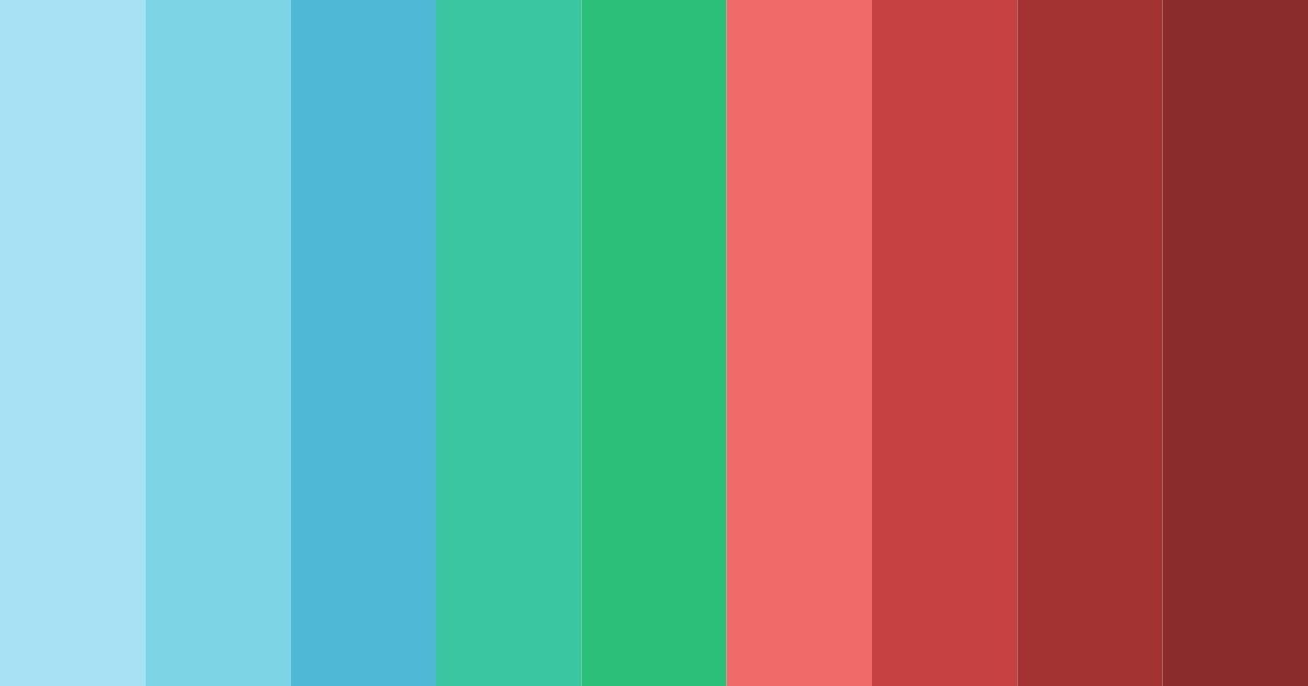 Download blue green red color palette PNG image (landscape)