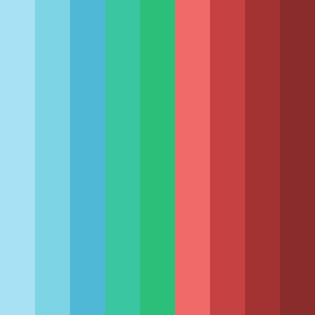 Download blue green red color palette PNG image (square)
