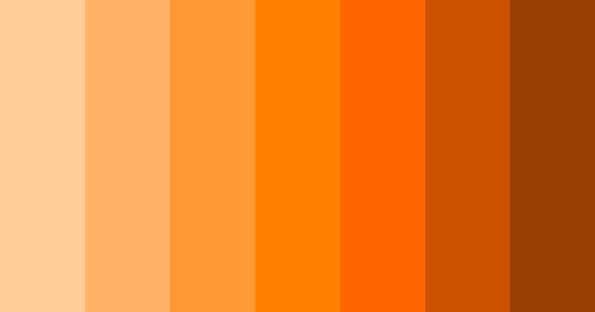 Download bright orange color palette PNG image (landscape)