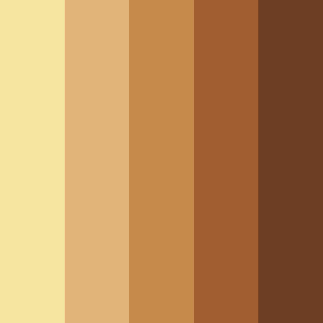 Download shades of yellow color palette PNG image (square)