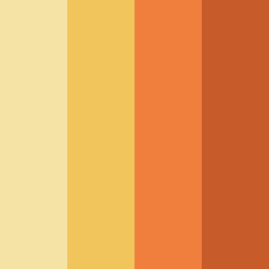 Download autumn harvest color palette PNG image (square)