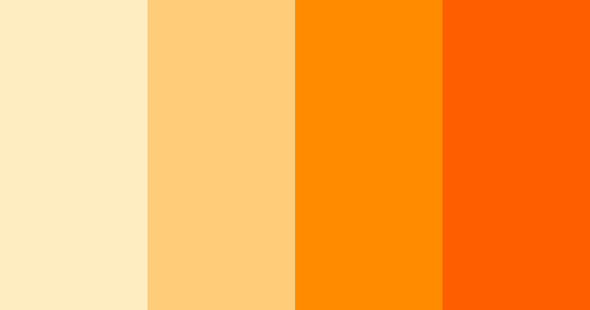 Download orange sunset color palette PNG image (landscape)