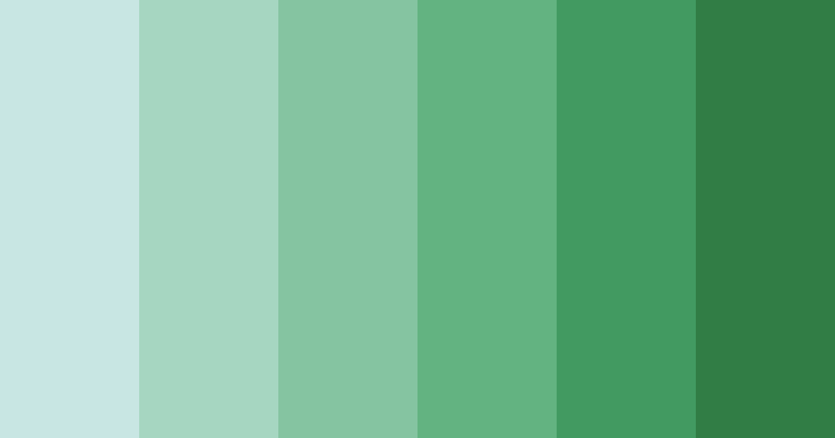 Download serene green bliss color palette PNG image (landscape)