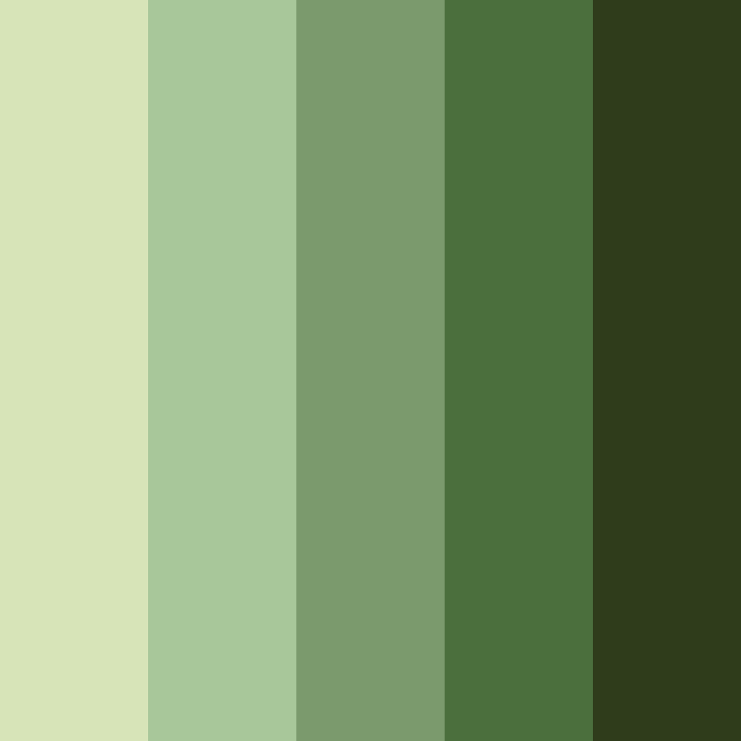 Download serene matcha garden color palette PNG image (square)