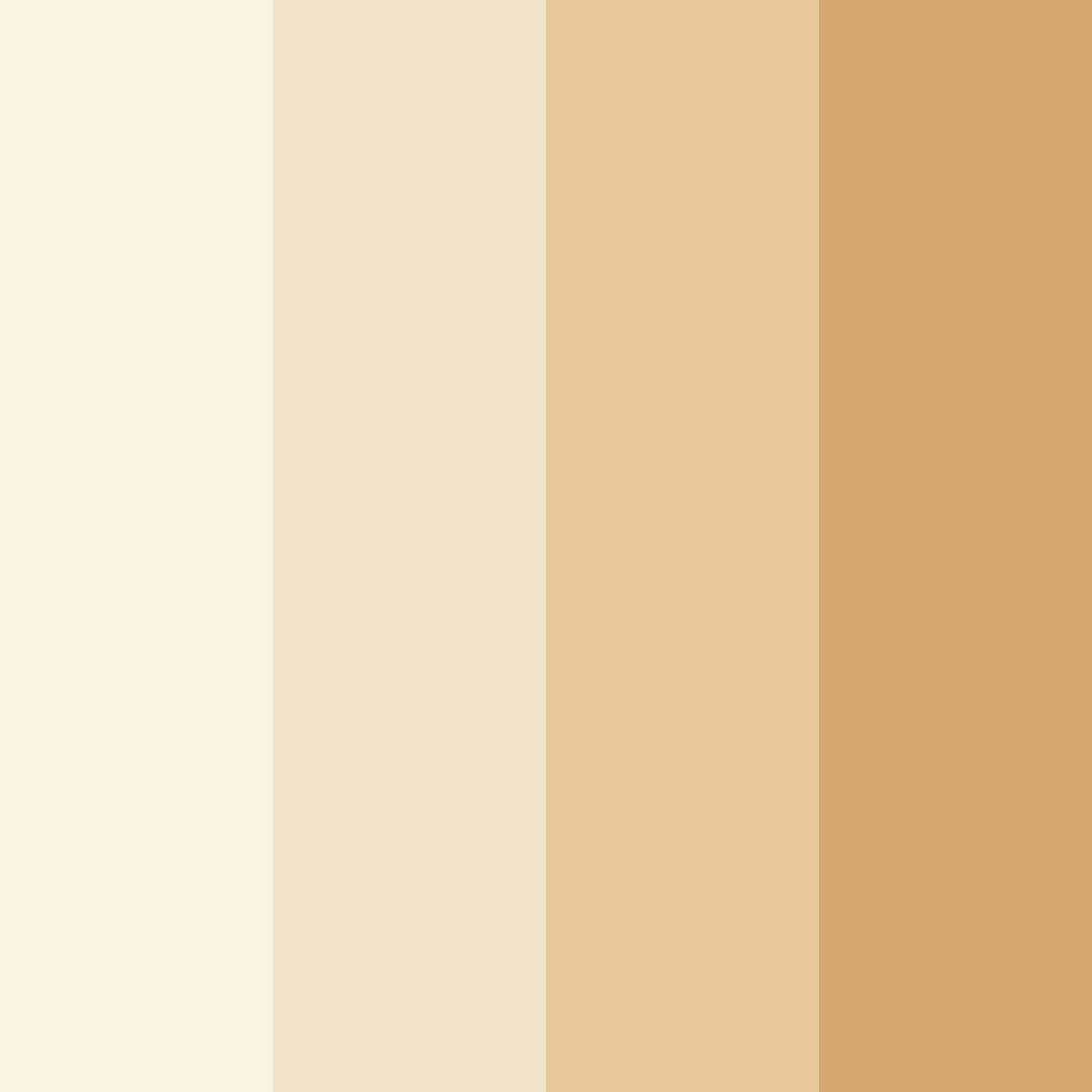 Download warm white shades color palette PNG image (square)