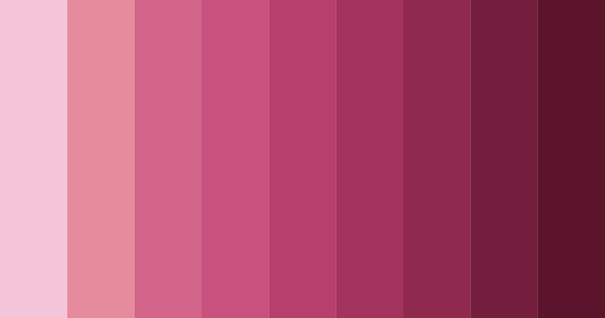 Download blushing rosewood color palette PNG image (landscape)