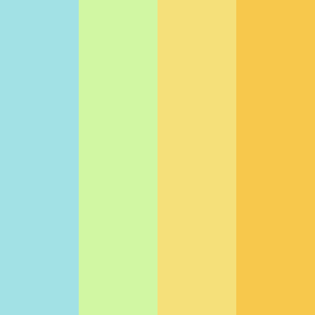 Download blue green yellow dream color palette PNG image (square)
