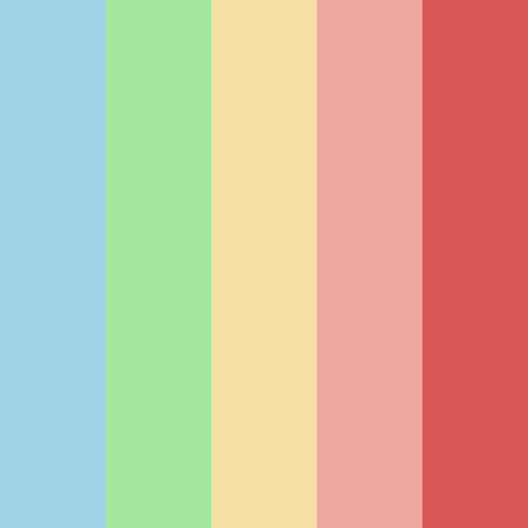 Download colorful garden color palette PNG image (square)