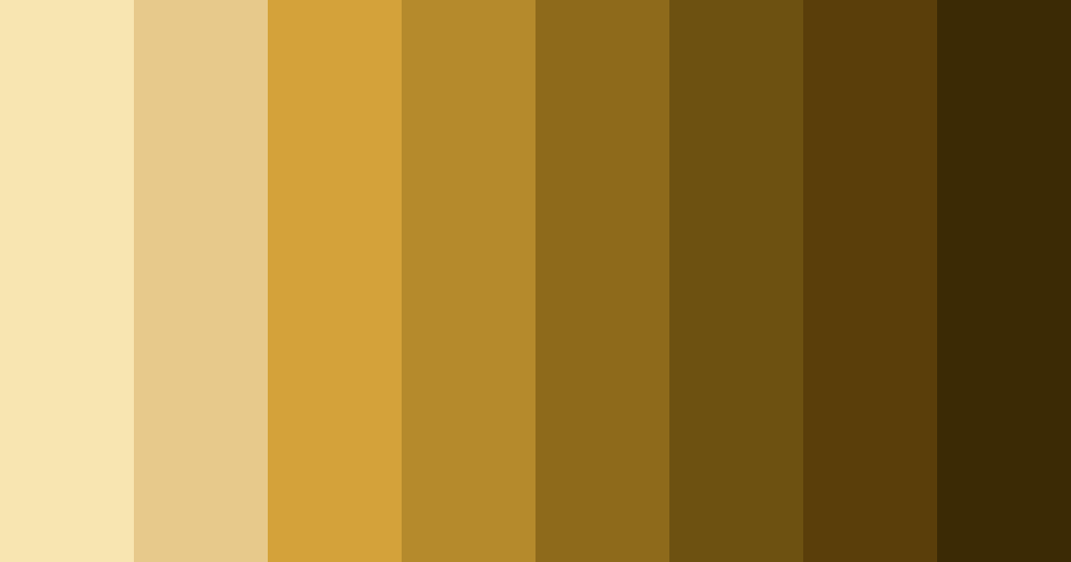Download metallic gold hues color palette PNG image (landscape)