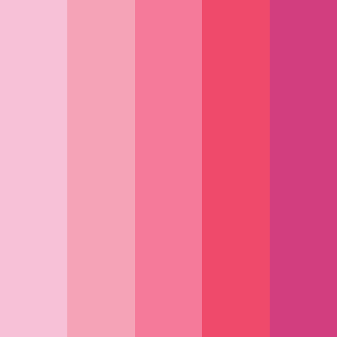 Download blushing bouquet color palette PNG image (square)