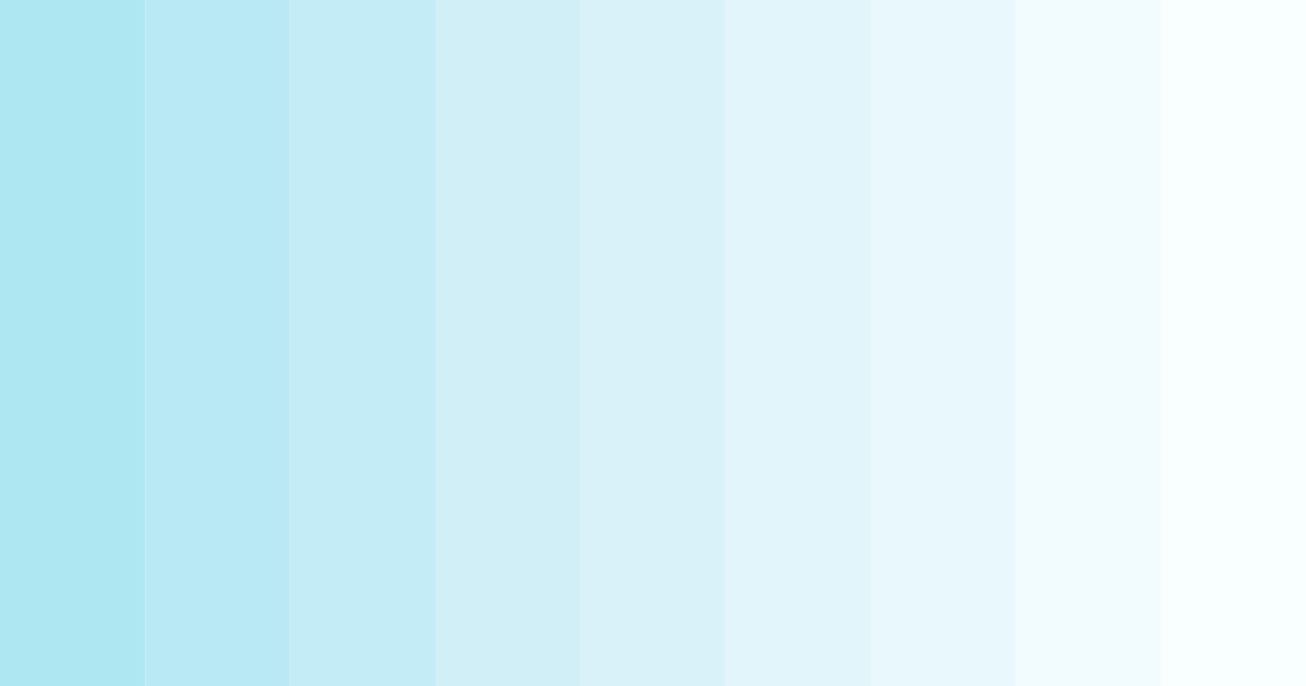 Download light blue color palette PNG image (landscape)