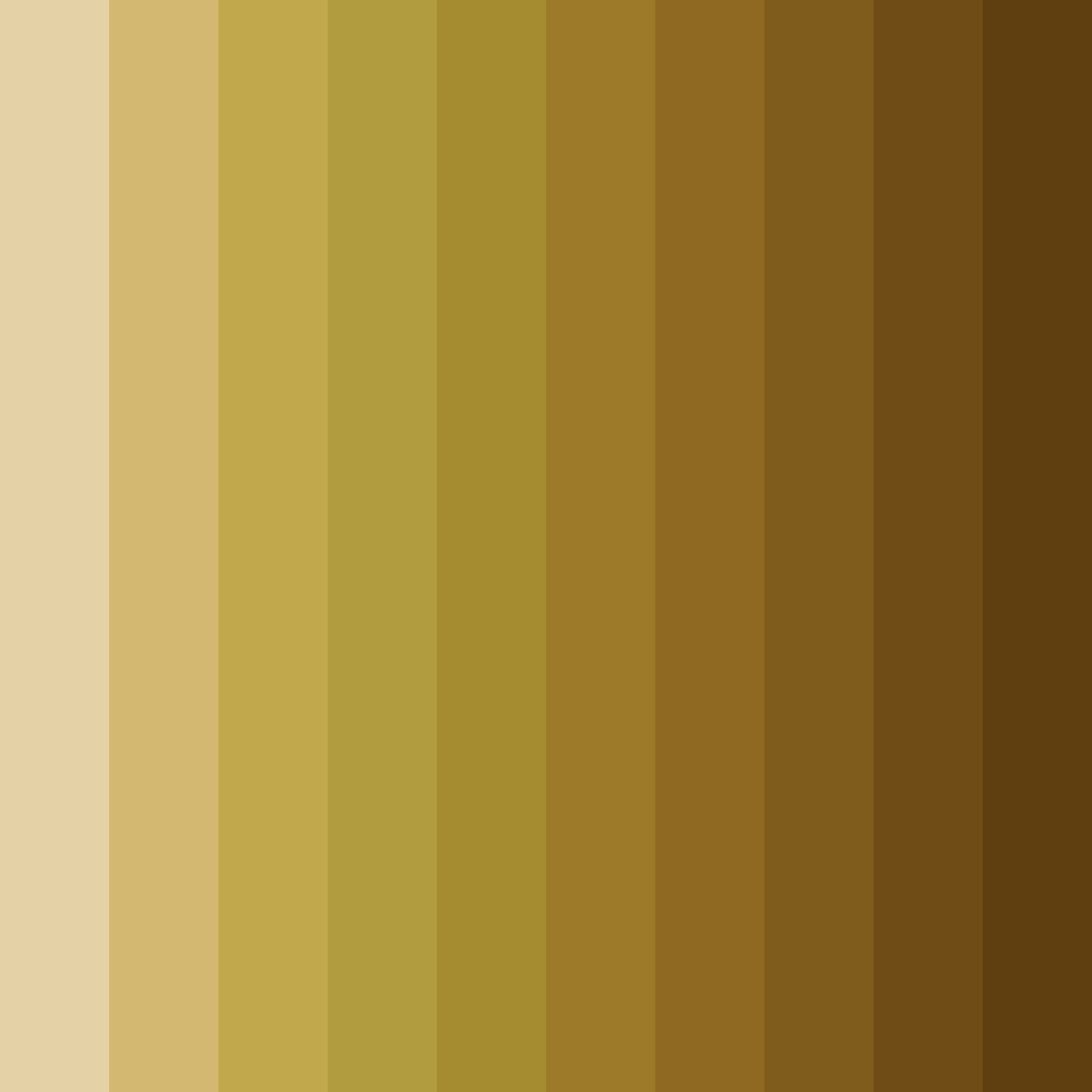 Download shades of gold color palette PNG image (square)
