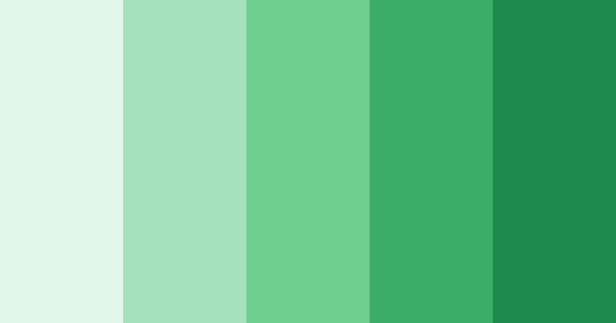 Download green spring color palette PNG image (landscape)