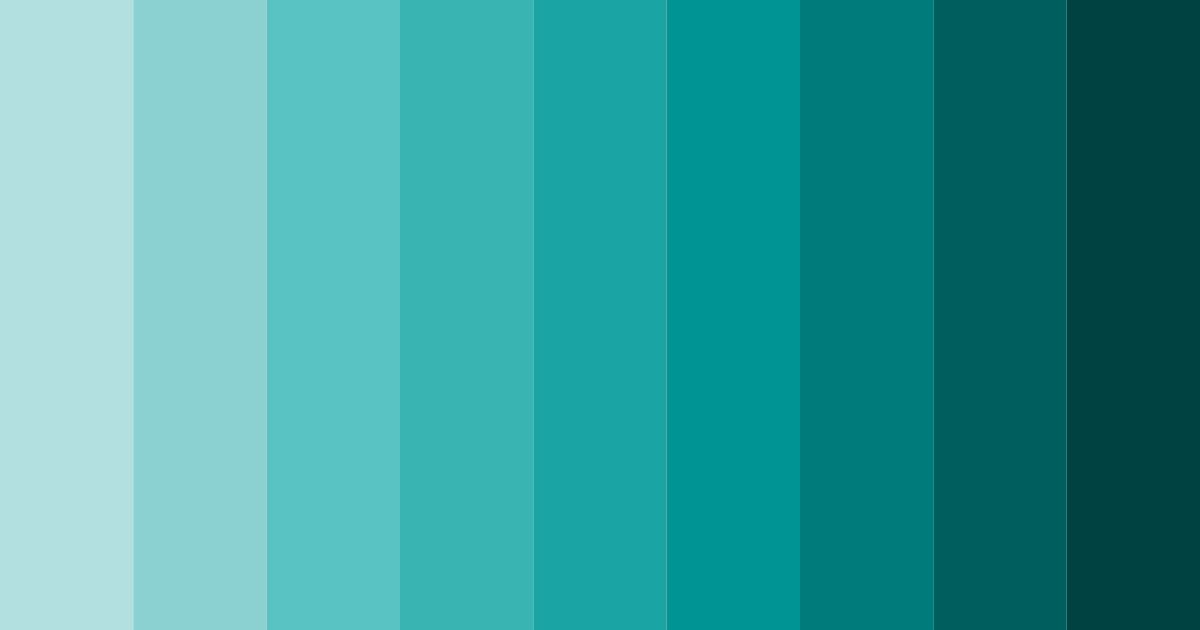 Download aqua serenity color palette PNG image (landscape)